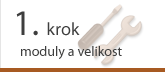 1. krok | moduly a velikost